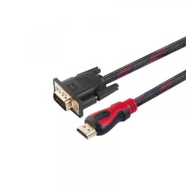 Imagem de Cabo Hdmi Para Vga 1.80 Mts Tv Monitor Top It Blue Original