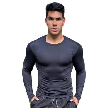 Imagem de Camiseta Térmica Segunda Pele Proteção Uv 50+ Premium Masculina - Mult