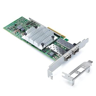 Imagem de Alwong Placa de rede PCI-E SFP+ de 10 Gb NIC, com chipset Broadcom 57810S, porta dupla SFP+, adaptador LAN PCI-E X 8/X16 Ethernet compatível com Windows Server/Windows/Linux/VMware