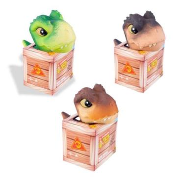 Imagem de Kit 3 Bonecos Dinossauro Mini T Rex Jurassic World Colorido Ação Pupee