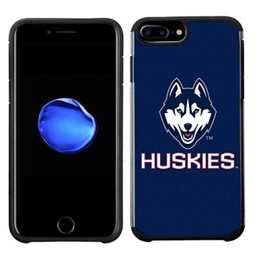 Imagem de Prime Brands Group Capa para celular colorida texturizada para Apple iPhone 8 Plus/7 Plus/6S Plus/6 Plus – NCAA Licenciada pela Universidade de Connecticut Huskies