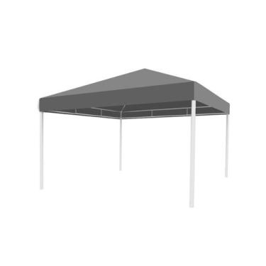 Imagem de Tenda piramide 4,00x4,00 metros - Goiania Tendas, Cinza, 2,50m