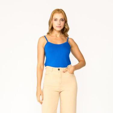 Imagem de Blusa Alcinha Feminina Tribo Livre, Azul royal, G