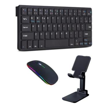 Imagem de Teclado, Mouse E Suporte Para Galaxy Tab S7 Fe T735 12,4 - NoBrand, Pr