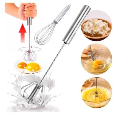 Imagem de Kit Batedor Fouet Profissional Batedor Mixer Aço Inoxidável