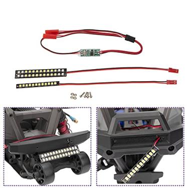 Imagem de Treehobby 58mm 70mm Highlight Waterproof Front Bumper and Rear Bumper Light Bar Compatible with traxxas 1/10 MAXX RC Car Truck Upgrade Accessories