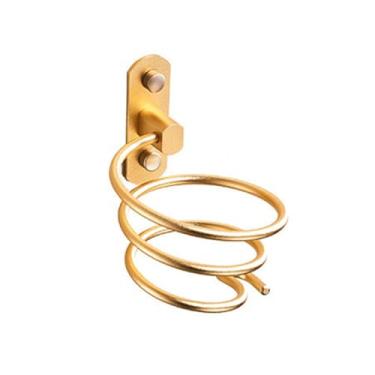 Imagem de Suporte de parede para secador de cabelo, organizador em espiral, suporte de alumínio para banheiro, prateleira de armazenamento para acessórios de banheiro, 02, T