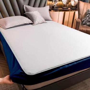 Imagem de Capa de Colchão Impermeável Slip com Elástico Antiácaro e Antialérgico
