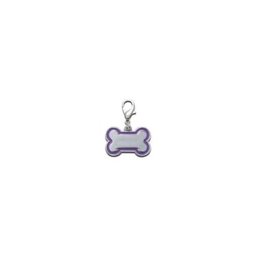 Imagem de Chaveiro De Identificação Pets Com Gancho Macho E Fêmea Cores:roxo