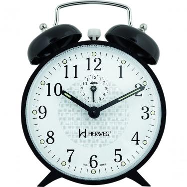 Imagem de Relógio Despertador Mecânico A Cordas 2206 Preto - Preto