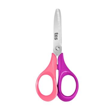 Imagem de Tesoura Escolar Class Duo 13cm Tris Rosa E Roxo