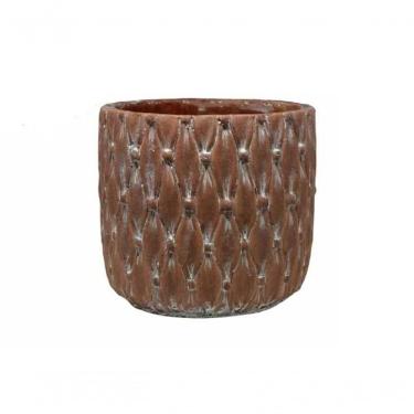 Imagem de Cachepot De Cimento 14x14x14cm 193145 - Rio Tijucas Marrom