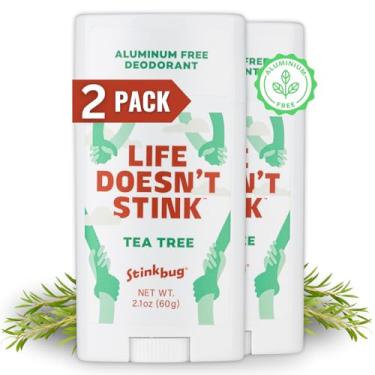 Imagem de Stinkbug Desodorante Em Bastão Orgânico Naturals Sem Alumínio Com Melaleuca, Óleo De Coco E Óleos Essenciais, Parabenos, Para Pele Sensível, Pacote 2 Unidades 2,1 Onças