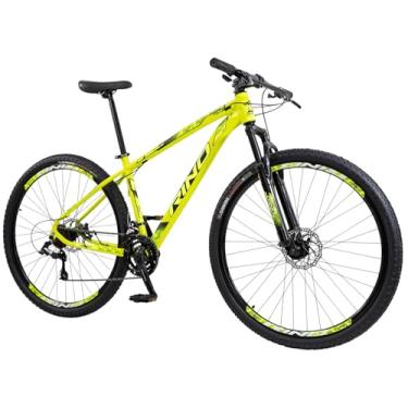 Imagem de Bicicleta Rino Start RX 1.4 MTB Aro 29 Alumínio 24 Marchas Freio a Disco Suspensão Dianteira (Amarelo Neon, 19)