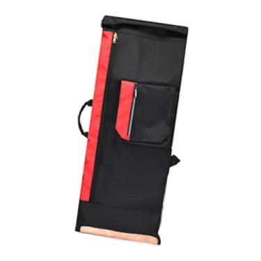 Imagem de kowaku Mochila de skate, bolsa de transporte para skate, mochila multifuncional de viagem para adultos, viagens e esportes ao ar livre, Vermelho