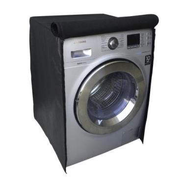 Imagem de Capa Para Lava e Seca Samsung 9 KG Abertura Frontal Preta - VIP CAPAS