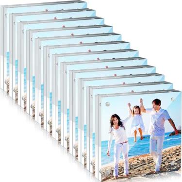 Imagem de Porta-retratos acrílico Handepo Magnetic 10x10cm (12 unidades)