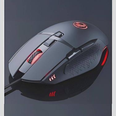 Imagem de Mouse Óptico Gamer Com Fio Usb LED 8 Botões 7200 Dpi
