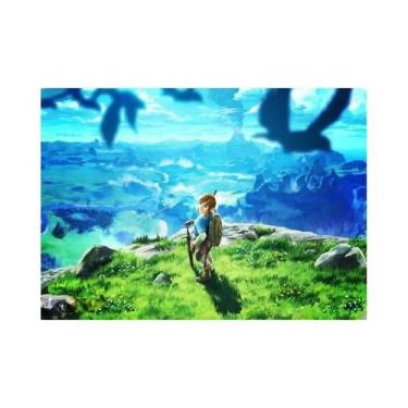 Imagem de Zeldas Link Legend Videogame Pintura Em Tela Arte De Parede Para Quart