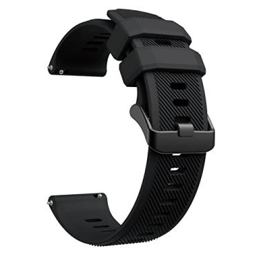 Imagem de Pulseiras de relógio Casio MDV-106-1AV/MTP-VD01, pulseiras de substituição de silicone macio de 22 mm para Casio série MDV106 (preto)