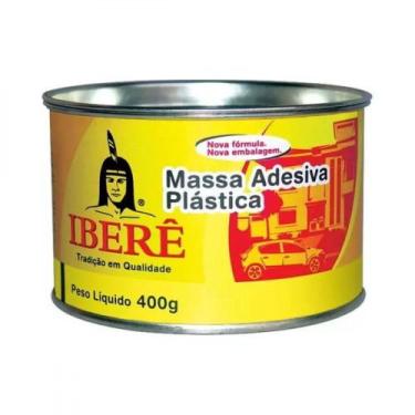 Imagem de Massa plástica com catalisador 400 gramas branca - Iberê