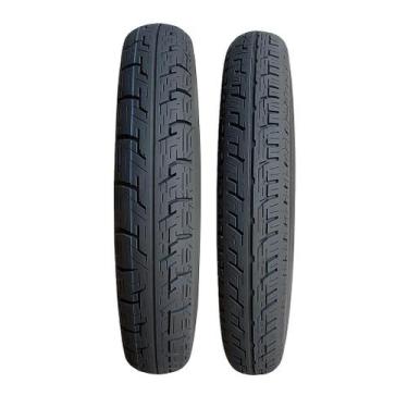 Imagem de Kit Pneu 90/90 R18 e 2/75 R18 Para Cg 125 150 Fan Titan - Black Tyres