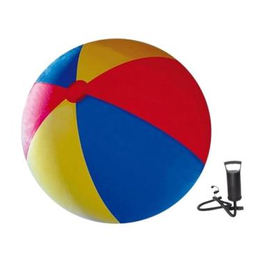 Imagem de Esquirla Inflável Bola de praia Piscina de piscina PVC enorme brinquedo de brinquedo de brinquedo de brinquedo de brinquedo de brinquedos com bomba com bomba, Diâmetro 180cm