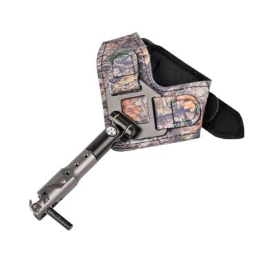 Imagem de FENJANER Auxiliares de liberação de arco e flecha com alça de pulso ajustável para arco composto ao ar livre caça tiro camuflagem