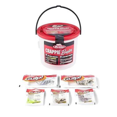 Imagem de Berkley Kit de pesca Crappie Buster, inclui Gulp! Minnow Soft Bait & Bait Bucket