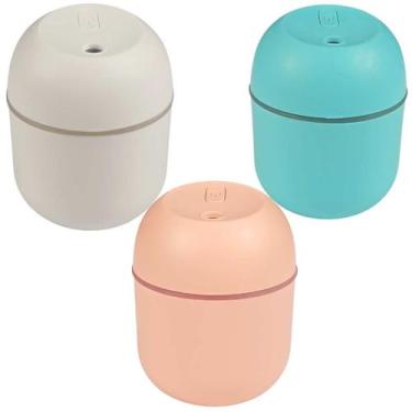 Imagem de Kit 3Un Mini Umidificador portátil ultrassônico Ar e aromas e difusor 