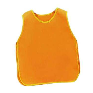 Imagem de Ｂｅｓｇａ Blusa de arte sem mangas para meninos e meninas, atividade de pintura e artesanato para jardim de infância casa, Laranja