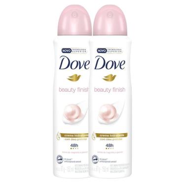 Imagem de Kit 2 Desodorante Antitranspirante Aerosol Dove Beauty Finish 150ml