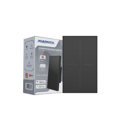 Imagem de Interruptor Inteligente Zigbee Linha Topázio 4 Botões PRETO