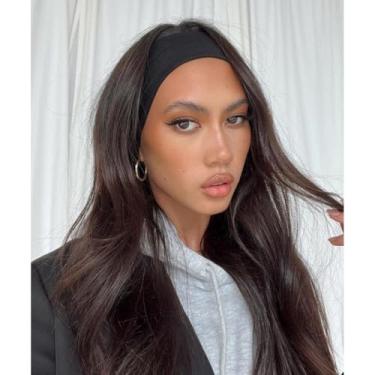 Imagem de Bandana Faixa Dupla de Tecido Leve c/Elasticidade Confort Essencial Unissex e Infantil 3079U (Preto, Único)