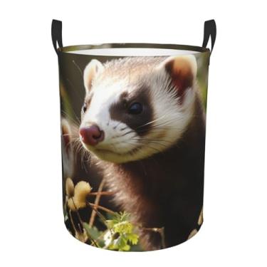 Imagem de Cesto de roupa suja dobrável à prova d'água cesto de roupas com alças pano oxford organizador de brinquedos cesta para banheiro, lavanderia, quarto, médio