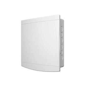 Imagem de Quadro distribuição embutir 18/24 disjuntor tp branca tigre