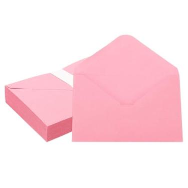 Imagem de PATIKIL Envelopes de convite de 18 x 12 cm, 50 unidades, envelopes para cartões comemorativos A7, envelopes com aba em V, capas de cartão para correspondência, casamento, aniversário, formatura
