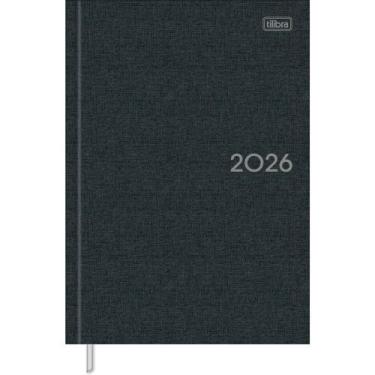 Imagem de Agenda Costurada Milano M5 Tilibra 2026, Cinza