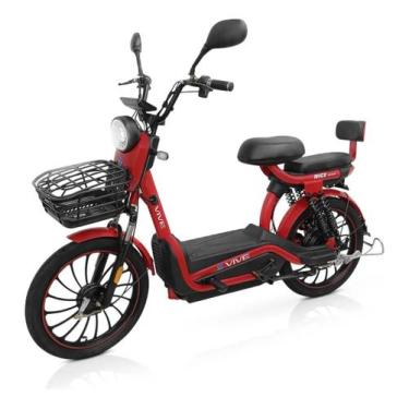 Imagem de Bicicleta Elétrica 500w Scooter Com Acelerador - Bikelete, Vermelho