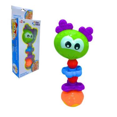 Imagem de Brinquedo Chocalho Para Bebê Segura Baby Colorido Diversão - Pais E Fi