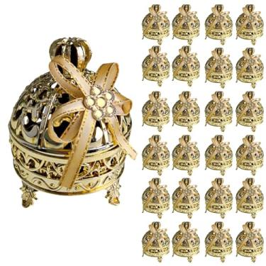 Imagem de Kit 24 Enfeite Mini Porta Joias para Lembrancinha Festa Casamento Cha Bebe Aniversário 8 x 6,5cm