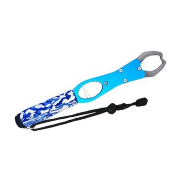 Imagem de Dynwave Garra de pesca de 11 polegadas com balança de peso, pegador de lábios de peixe, Azul