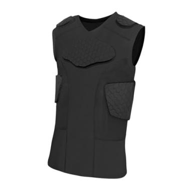 Imagem de Pegciuho Colete Protetor Acolchoado para Peito E Costelas Masculino, Camiseta de Compressão para Treino, Xxl