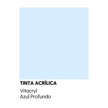 Imagem de Tinta Semibrilho Premium Azuis - Vitacryl, Azul Profundo, 3,6 lts