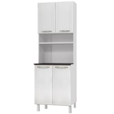 Imagem de Paneleiro Duplo Esmeralda 4 Portas Telasul, Branco