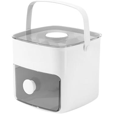 Imagem de Forma de Gelo 2 em 1 com Gaveta e Dispenser, Organizador para Congelador