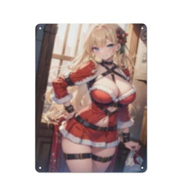 Imagem de Hot Sexy Anime Girl Poster Art Poster Tin Sign Vintage Wall Art Decoration Poster 30,5 x 40,6 cm, AH055