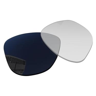 Imagem de Acefrog Lentes de reposição polarizadas de 1,5 mm para óculos de sol Oakley Frogskins OO9013, material atualizado, resistente a impactos - Claro a preto fotocromático não polarizado - 1,5 mm