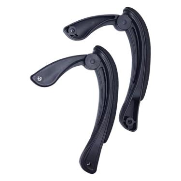 Imagem de Milageto Cadeira de escritório com braços ajustáveis, apoios de braços, acessórios para cadeiras com almofadas de braço, fácil de instalar, Padrão