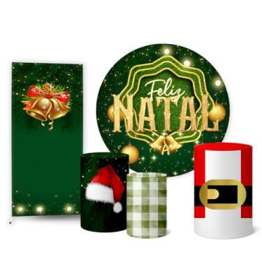 Imagem de Trio Capas Cilindro + Painel Sublimado + Lateral Natal (K2NAT0053)
